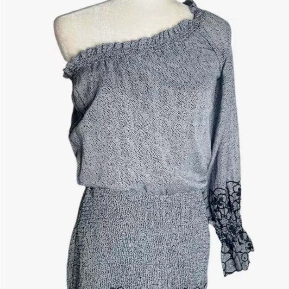 ALEXIS Royce Cold Shoulder Mini Dress in Navy size Small
